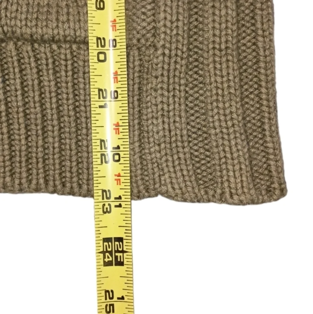 Gander Mountain Cable Knit Faux Fur Hoodie Sweater Vest Size S